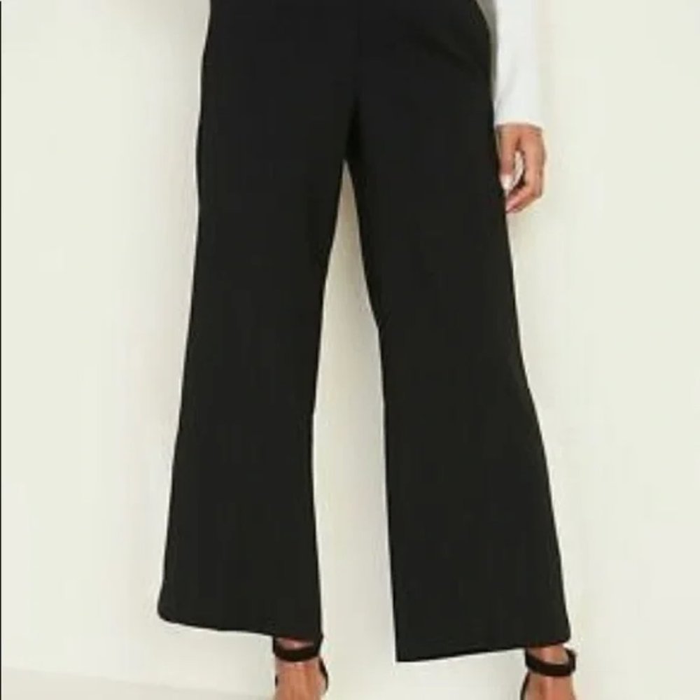 NWOT Old Navy Tall Mid-Rise Pull-On Wide-Leg Pants S/553387-00